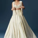 Ivory Jacket Style Lehenga Set